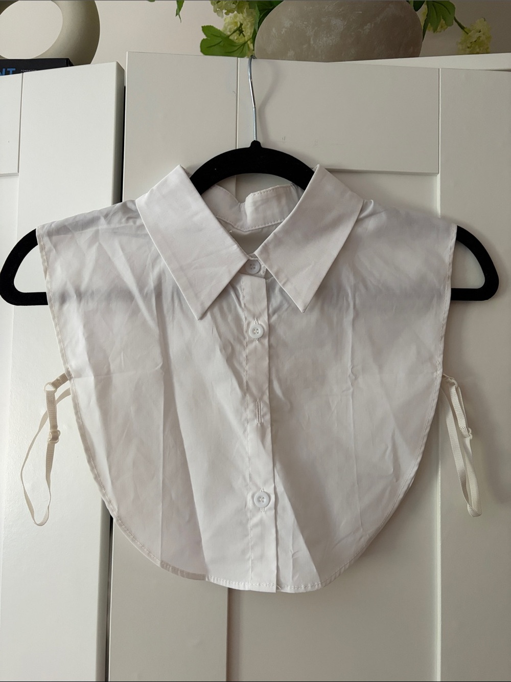 Black & White Detachable Shirt Collar Bib - Smart Layering Accessory